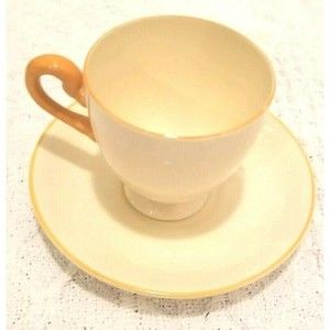 Vintage 2 pc.set Myott Son Co. England Hand Painted Espresso Tea Cup & S…